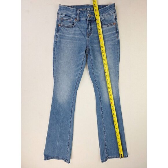 American Eagle Outfitters Size 00 Women 32" Inseam Curvy Kick Boot Stretch Jeans - Picture 13 of 13